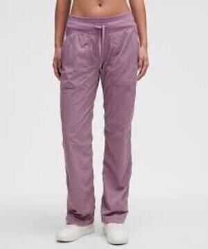 Lululemon Purple Eggplant Full Length Dance Studio Pants Size 2